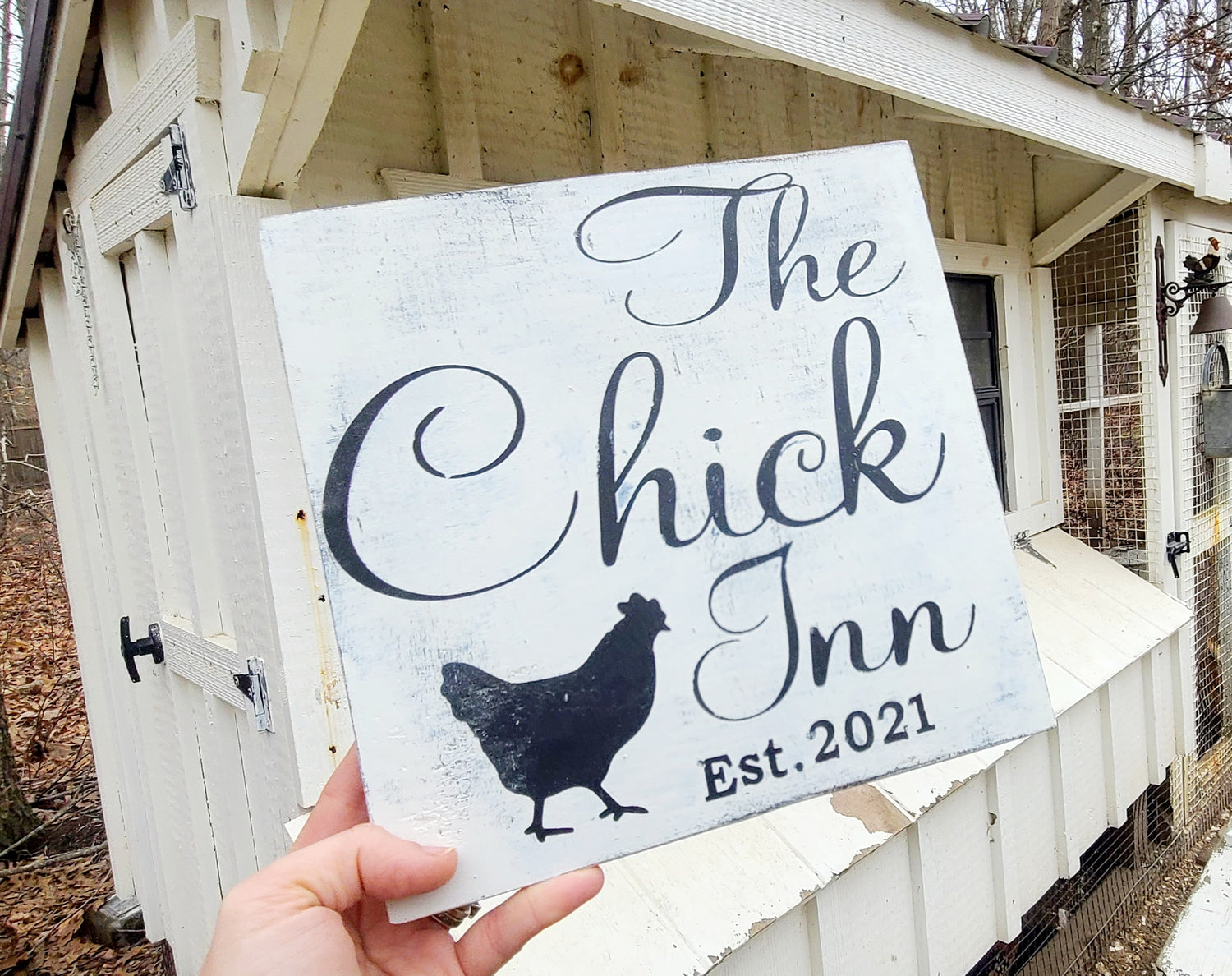 Custom hand crafted wood coop signs