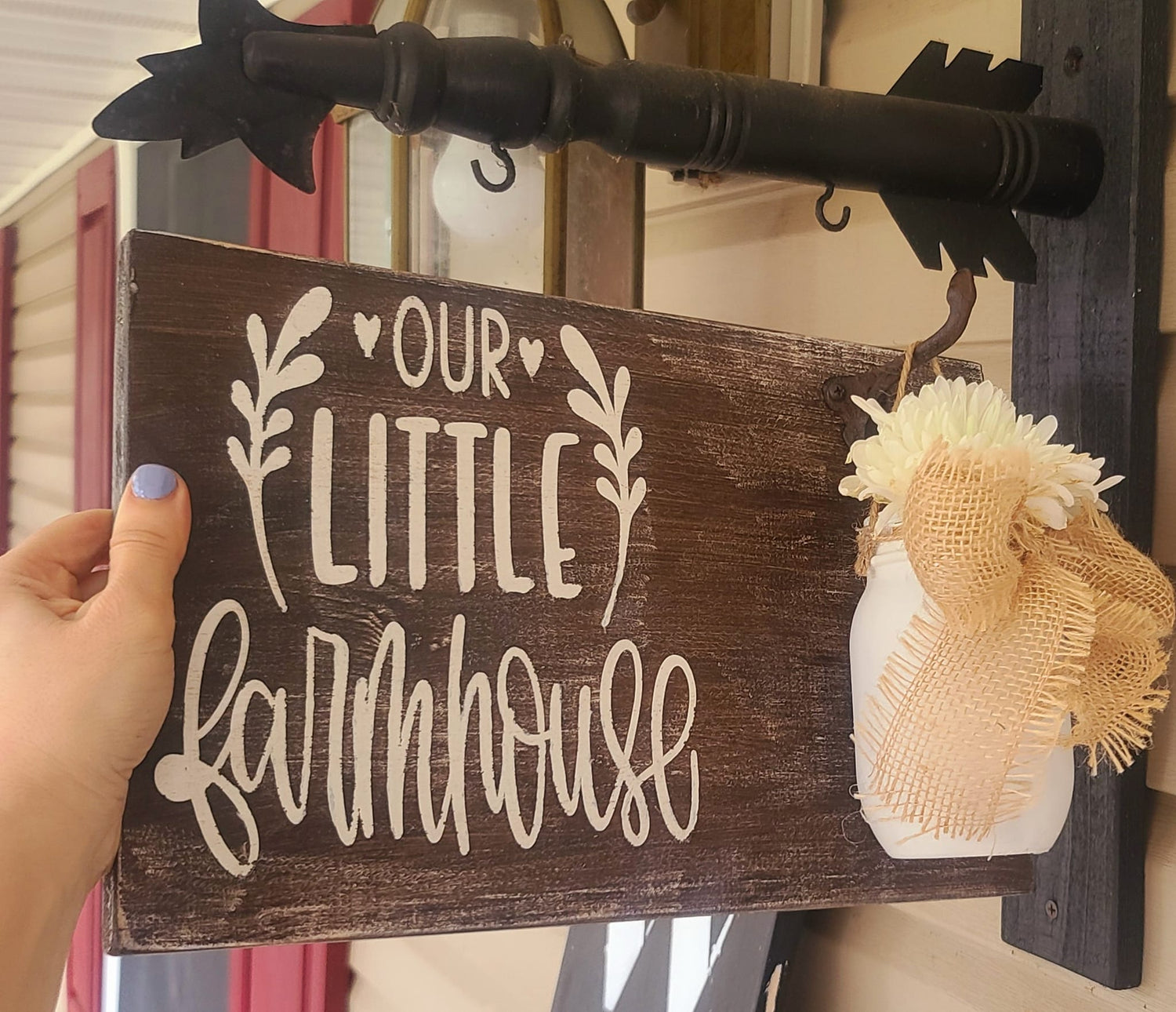 Custom Handcrafted wood porch signs