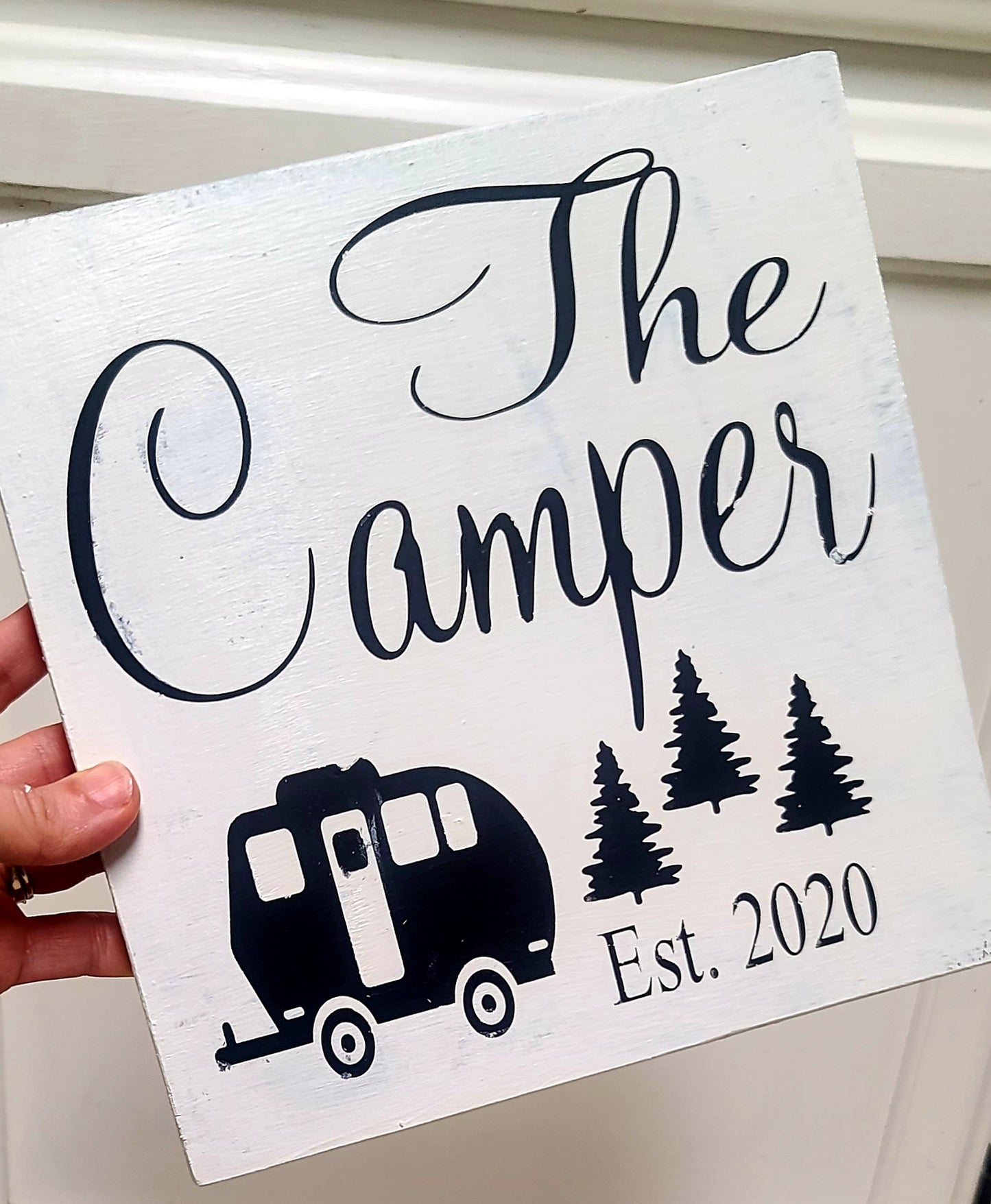 Custom camping sign - The Camper