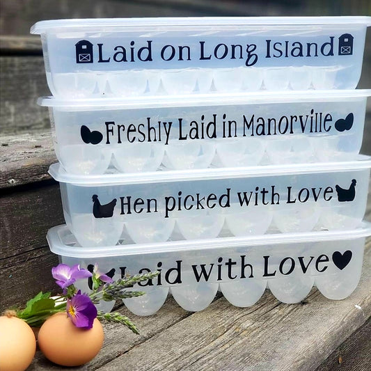 Custom reusable egg cartons